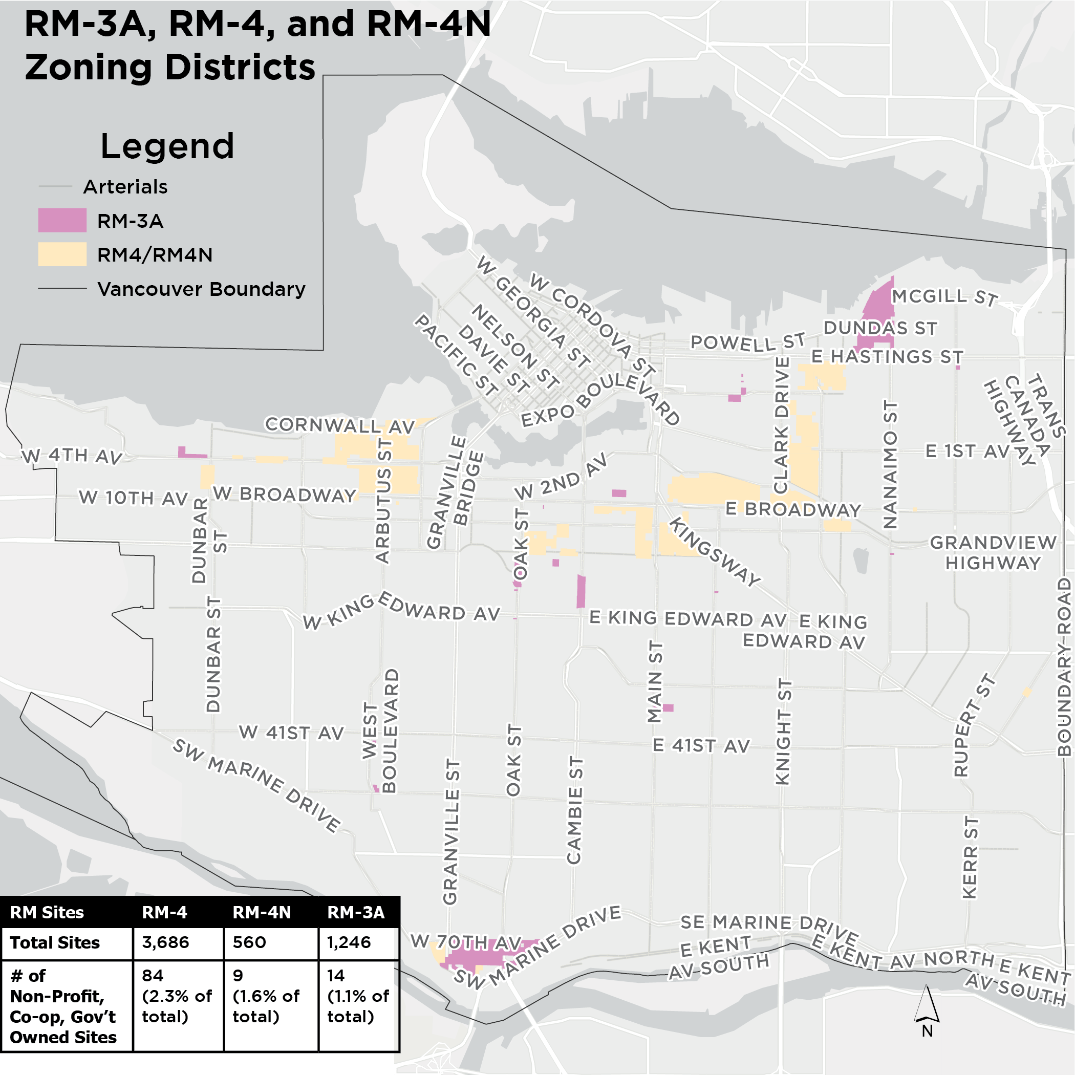 RM3a and RM4 zones in Vancouver
