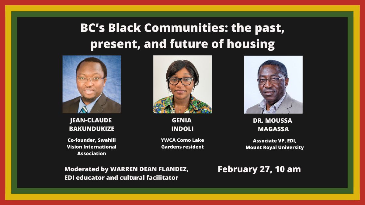 BC's Black Communities The past, present and future of housing Non