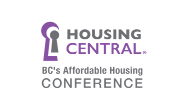 The Housing Central Logo. There is additional text that reads: BC's Affordable Housing Conference. 
