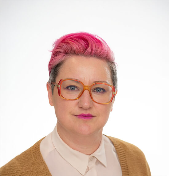 A portrait of Jackie Kanyuk.