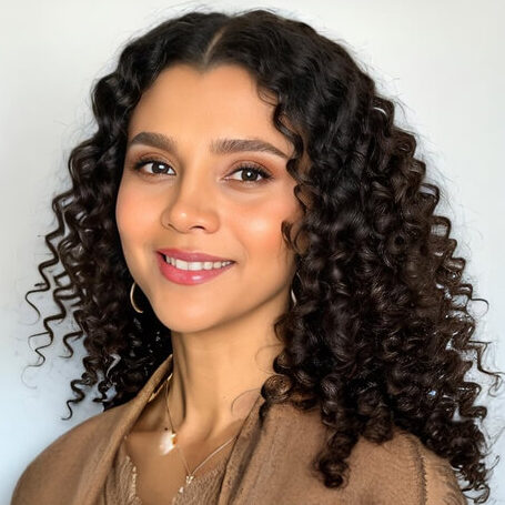 A portrait of Mozhdeh Bertina.