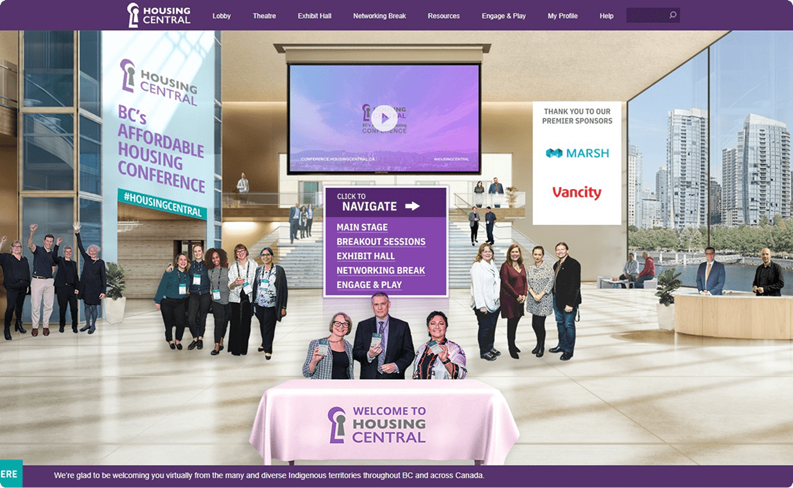 An image of the BCNPHA website during the pandemic.