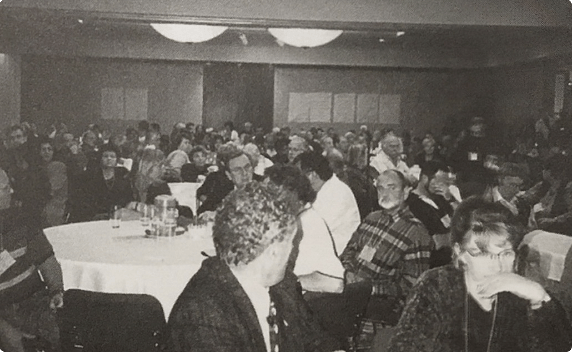 BCNPHA members meeting at a conference in 1998.